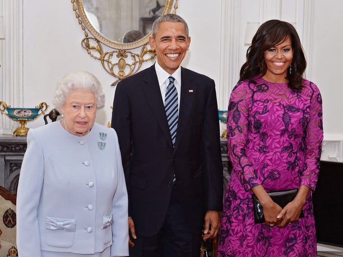 queen elizabeth barack obama michelle obama